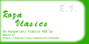 roza vlasics business card